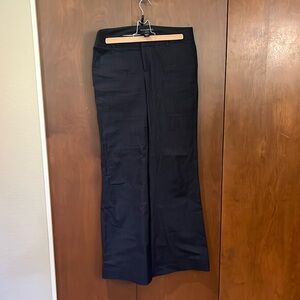 Navy striped suit pants